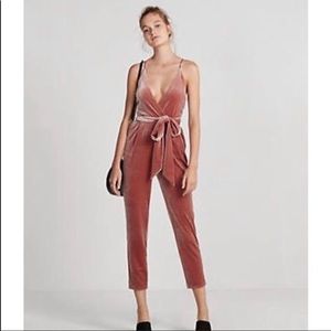 NWT express suede jumpsuit